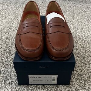 Cole Haan Men's Tan Leather Loafers